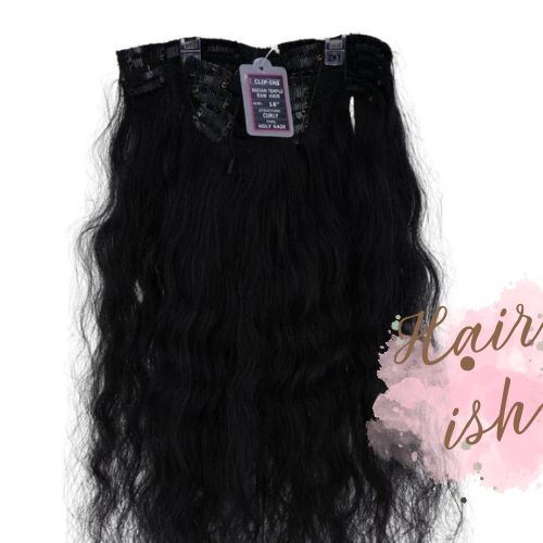 Indian Wavy Natural Black Clip-In Extensions